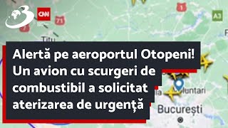 Alertă pe aeroportul Otopeni Un avion cu scurgeri de combustibil a solicitat aterizarea de urgență [upl. by Cower]