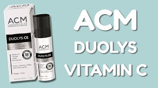 ACM DUOLYS VITAMIN C  opinions skin test amp INCI ingredients [upl. by Maice]