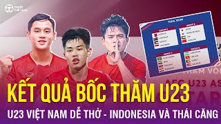 Kết quả bốc thăm U23 châu Á 2024  U23 Việt Nam thơm nức U23 Trung Quốc bảng tử thần [upl. by Eelirol]