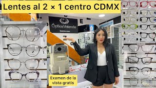 Lentes al 2x1 y micas graduadas en el centro CDMX 😱✅ a precios muy buenos Óptica Valencia [upl. by Yrolam]