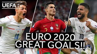 SCHICK RONALDO INSIGNE  Great EURO 2020 GOALS [upl. by Peters]