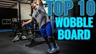 TOP 10 Wobble Board Exercises for Balance amp Strength [upl. by Lagiba]