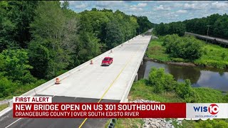 FIRST ALERT TRAFFIC New Orangeburg County bridge over South Edisto River opens to traffic [upl. by Mirilla545]