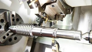 Modern High Speed CNC Lathe Machine Working CNC Milling Machine Metal [upl. by Attekahs862]