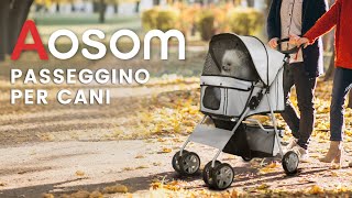 Passeggino per cani pieghevole  La scelta confortevole e pratica per uscire con il tuo pet [upl. by Tare626]