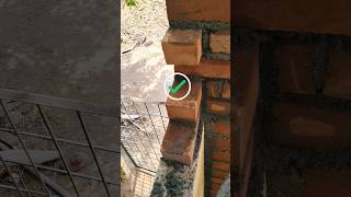 Brickwork 🧱👍 shortvideo shortsfeed bricklaying satisfying brickwork construction [upl. by Tertia963]