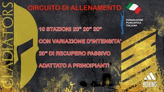 Allenamento a circuito 10 stazioni da 1 minuto [upl. by Haisa]