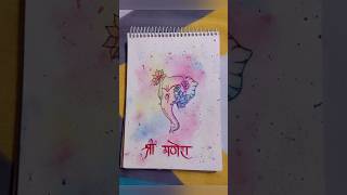 Ganpati paintingpainting ganeshapainting ganpati shorts viralvideos trandingkidssongs [upl. by Wollis770]