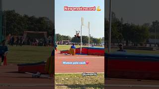 Women pole vault💪 jumperaj shorts youtubeshorts [upl. by Prisilla448]