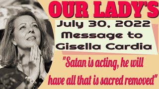 Our Ladys Message to Gisella Cardia for July 30 2022 [upl. by Purdum]