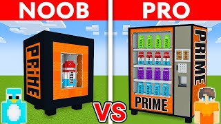 NOOB vs PRO PRIME VENDING MACHINE House Build Challenge in Minecraft [upl. by Mariko]