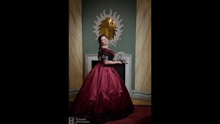 Dressing a 1865 Lady Ball Attire [upl. by Dorolisa]