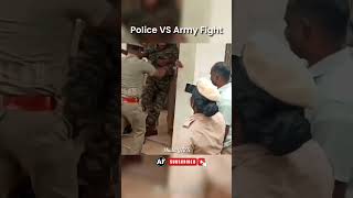 Police Vs Army Fight 😎 shortvideo army armystatus indianarmy navy attitude [upl. by Nnasus]