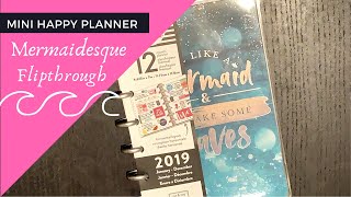 MermaidesqueMini Happy Planner Flipthrough [upl. by Odille]