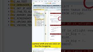 Debug ABAP abap debugging shorts [upl. by Abeu]