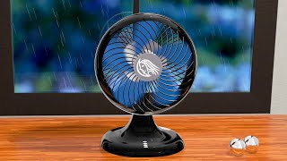 Fan amp Rain Sounds  Sleep Study Focus Relax  White Noise 10 Hours [upl. by Ellary]