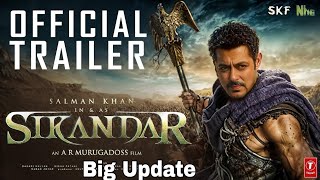 SIKANDAR  OFFICIAL TRAILER  Salman KhanRashmika MSuniel ShettyPrateik  AR MurugadossConcept [upl. by Sansone]