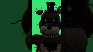 Nightmare Freddy green screen jumpscare [upl. by Konrad668]