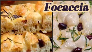 Big Bubble NO Knead Focaccia  Soft and Easy Focaccia Bread [upl. by Tiana]