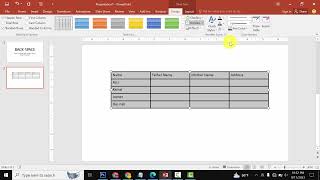 PowerPoint  Table Borders [upl. by Fidel]