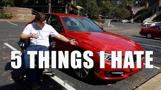 5 THINGS I HATE ABOUT MY 2012 F30 BMW 335i [upl. by Merari414]