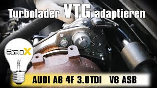 Turbolader Grundeinstellung VTG Stellmotor Stellglied adaptieren Audi A6 4F 30 TDI [upl. by Gosney769]