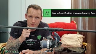 How to Spool Braided Line on a Spinning Reel [upl. by Rosenzweig]