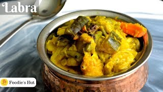 Labra recipe Bengali Mixed Vegetable Durga Pujor Bhog  by Foodies Hut 0169 [upl. by Standley]