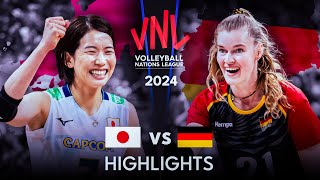 🇯🇵 JAPAN vs GERMANY 🇩🇪  Highlights  Womens VNL 2024 [upl. by Averill]