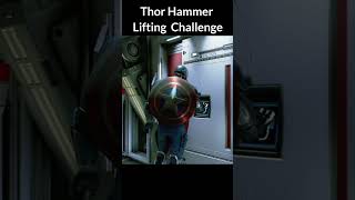 Thor Hammer Lifting Challenge shorts marvelavengers [upl. by Cis]