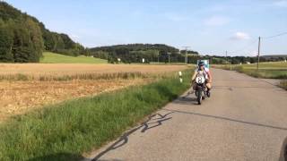 Kapelle Menzl Trommelbazi mit der BMW zur Brass Wiesn und dann Gäubodenfest Straubing [upl. by Nilra]