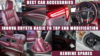 Innova Crysta Basic to Top End Modification  Car Modification Chennai  Basic to Top Conversion [upl. by Jaquelyn]