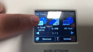 Brother ADS2700W Scan to Email with a shortcut [upl. by Sitoiyanap]