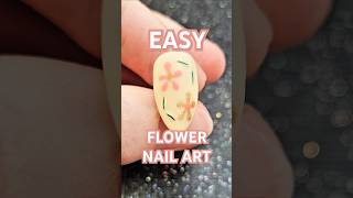 EASY flower nail art 🌸 flowernails easynails nails nailart [upl. by Monro]