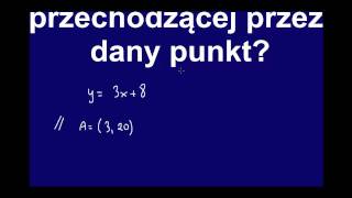 Jak wyznaczyć równanie prostej równoległej przechodzącej przez dany punkt Równoległość prostych [upl. by Osmo]