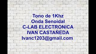 Onda senoidal 1Khz  Tono 1Khz [upl. by Kaela]