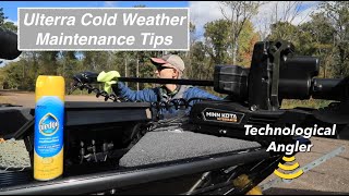 Minn Kota Ulterra Cold Weather Preventive Maintenance Tips [upl. by Jakie]