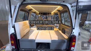 Convertible Sofa Come Bed For Maruti Eeco Bs6  Modification hub  Vadodara  M 8140807082 [upl. by Anyg]