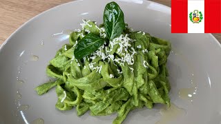 TALLARINES VERDES  RECETA PERUANA  FÁCIL Y SÚPER DELICIOSO [upl. by Beller]