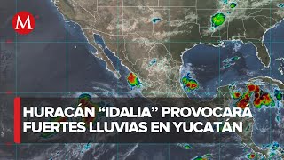 Huracán Idalia provocará lluvias fuertes en Península de Yucatán [upl. by Ly]