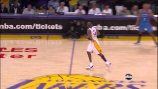 Kobe Bryant with 2 CLUTCH 3 Pointers vs Thunder [upl. by Stanfield]