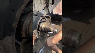 Is it right way to grease truck wheel bearing 🤔grease wheel restoration shortsreels [upl. by Maryrose]