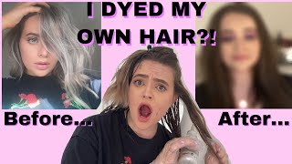 DYING MY HAIR BLONDE TO BROWN [upl. by Carena]