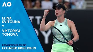 Elina Svitolina v Viktoriya Tomova Extended Highlights  Australian Open 2024 Second Round [upl. by Leidag]