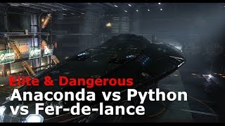 Anaconda vs Python vs Ferdelance Elite Dangerous [upl. by Ranjiv]