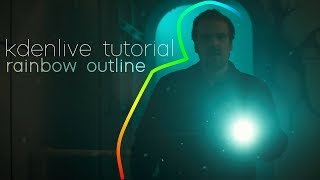 Kdenlive Tutorial  Rainbow Outline [upl. by Thane]