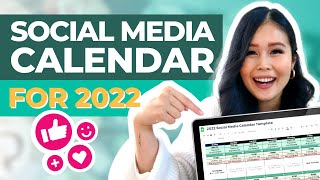 How to setup Social Media Calendar 2022  Free template for your Marketing Virtual Assistant [upl. by Haizek]