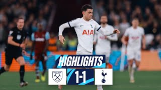 WEST HAM 11 TOTTENHAM HOTSPUR  PREMIER LEAGUE HIGHLIGHTS  POINTS SHARED IN EAST LONDON [upl. by Seligman66]