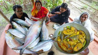 58 ঘাটের টাটকা ইলিশের স্বাদ কেমন  Fresh Hilsha fish cooking and tasty  ilish mach recipe Bengali [upl. by Herold]