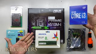 intel Core i3 10100 ASUS PRIME H510ME CSM Simple AVF PC Build [upl. by Ximenez313]